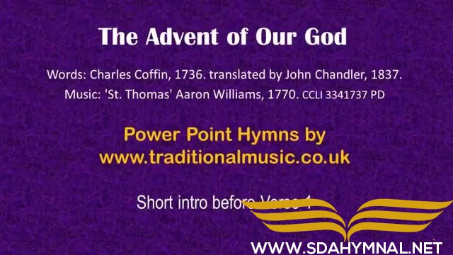 sda hymnal  the advent of our