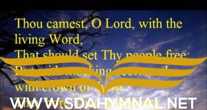 sda hymnal  thou didst leave