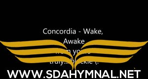 sda hymnal  wake awake for ni