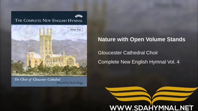 sda hymnal  nature with open v