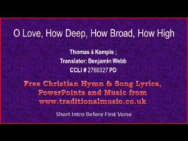 sda hymnal  o love how deep h